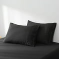 thumbnail image 4 of 4 Pack Pillow Cases - 100% Microfiber Breathable - 4 Pack Pillow Covers (Queen, Black), 4 of 4