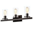 thumbnail image 3 of C Cattleya 3-Light Vanity Light with Clear Glass Shades Oil-rubbed Bronze Bronze Oil Rubbed, 3 of 6