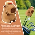 thumbnail image 2 of Hamburguesa de peluche con forma de carpincho con doble pan, funda para palo de golf, 2 of 4