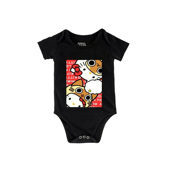 Hello Kitty Baby Boy Girl Romper Newborn Cute Onesie Clothes Black 12M/80