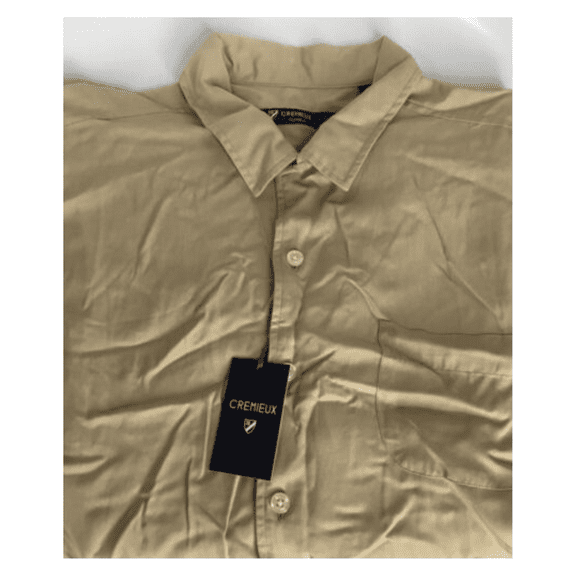 Cremieux Classics 100% Lyocell Shirt , Sand Hther , L