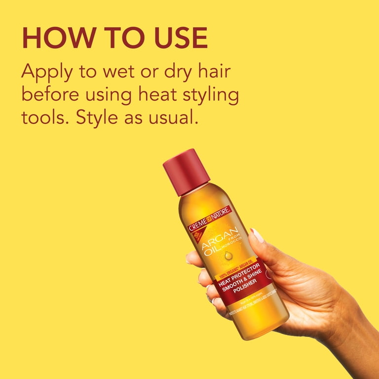 Creme of Nature Argan Oil Heat Protector Smooth & Shine Polisher, 4 fl oz photo 5