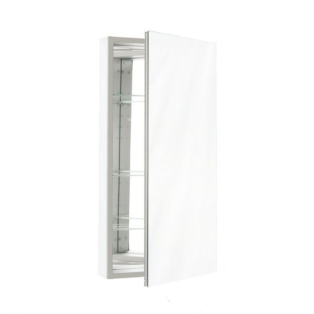 Robern Plm2030w 19 1/4" Reversible Hinged Single Door Mirrored Medicine