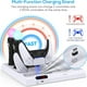 thumbnail image 2 of Soporte vertical para PS5 con ventilador de refrigeración y estación de carga para mandos, soporte de carga para PSVR, organizador de almacenamiento de juegos y ranura para mando a distancia, 2 of 7
