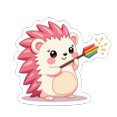 thumbnail image 4 of cartoon Hedgehog Theme Stickers, Waterproof Hedgehog Theme Sticker for Water Bottle Laptop Phone Cases Planner Skateboard Luggage Helmet Party Favor Decor, Ideal for Adults Teens Teacher Rewards, 4 of 9