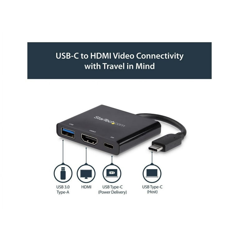 Startech USB-C to HDMI Video Adapter with USB Power Delivery (CDP2HDUCP)
