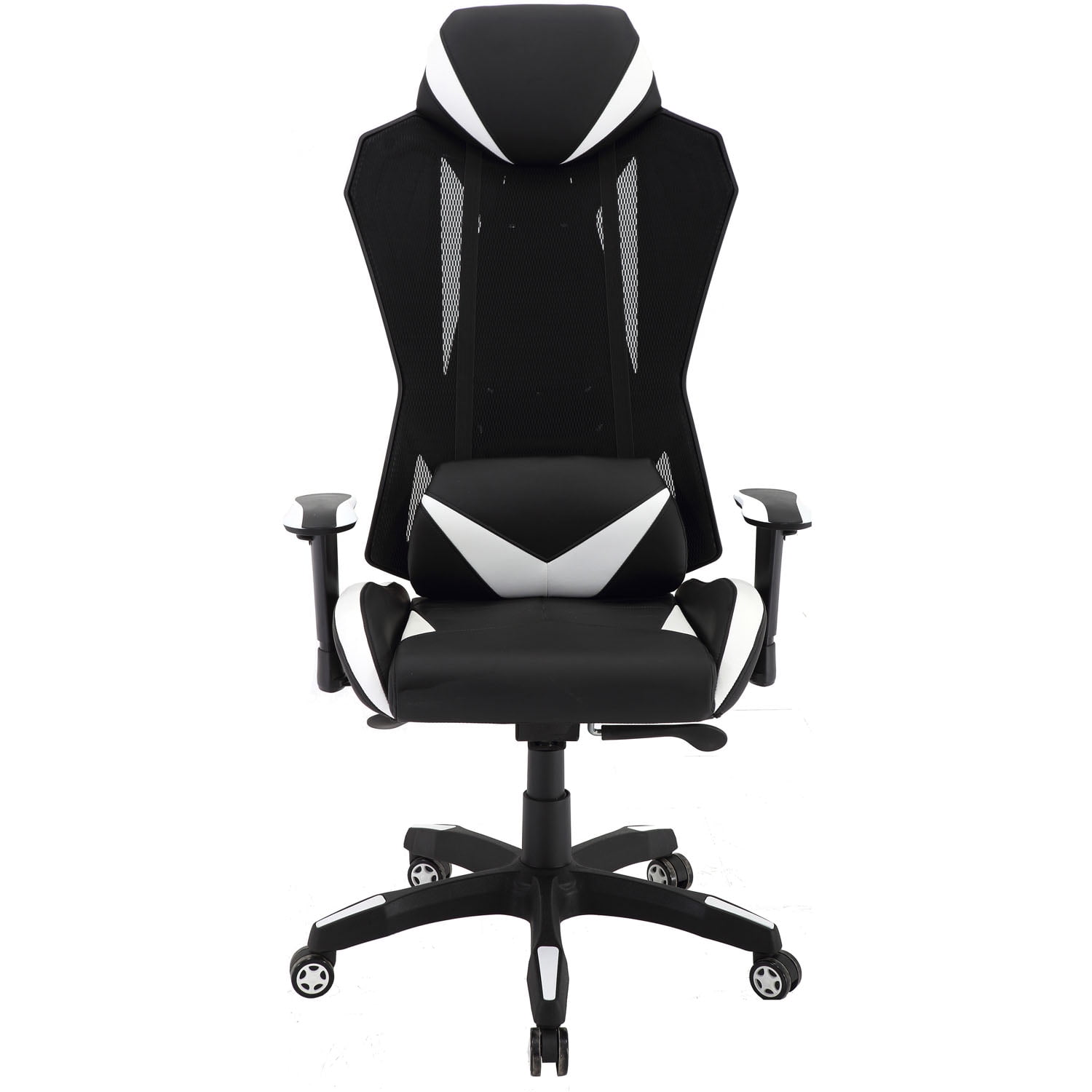 Hanover Commando Ergonomic HighBack Gaming Chair in Black and White