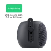 onn Small Rugged Speaker with Bluetooth Wireless Technology, Graystone