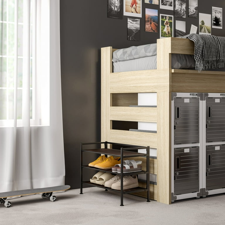 Seville Classics 3-Tier Stackable Interlock 12-Pair Resin Slat