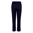 thumbnail image 5 of Audhol Dress Pants Women! Women's Solid Color Knitted Stretch Slim Fit Flared Pants Women's Pants Dark Blue 2XL, 5 of 9
