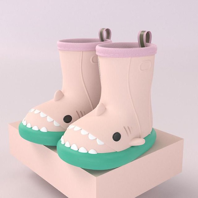 Three-dimensional Cartoon Shark Children's Rain Boots Baby Non-slip Rain Boots