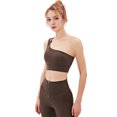 thumbnail image 3 of Guardurnaity Sujetador deportivo Fitness Top Gym Outfit Diseño sexy Multiusos Running Recortado Transpirable High Impact Crop Athletic Ropa interior Café/L, 3 of 6