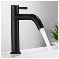 thumbnail image 1 of Grifo para lavabo de baño, Arco del Triunfo, Acero inoxidable, Lavabo personal, Diseño retro elegante, Negro mate, Baño negro mate, Agua fría personal, WC, 1 of 5