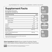 Humann SuperBeets Heart Gummies - Beet Gummy with Energy Support, Grape Seed Extract & Beetroot Powder, Sugar Free - Strawberry Flavor, 60 Count