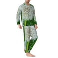 thumbnail image 2 of Lsque Dandelion Flower In The Meadow Pattern Long Sleeve Pajama Set for Men - Soft 2-Piece Sleepwear and Loungewear Set with Pockets, Comfy Nightwear-XX-Large, 2 of 7
