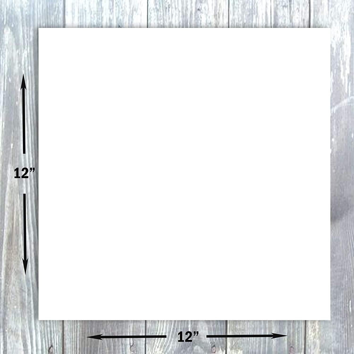 Hamilco White Cardstock Scrapbook Paper 12x12 Heavy Weight 80 lb Cover Card Stock  50 Pack Bright