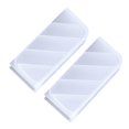 thumbnail image 2 of 4 Compartments Pencil Holder,8" X 3.5" X 2" 2 Pack Plastic Pen Organizer,Office Pencil Cup for Countertop Desk,Makeup Brush Holder,Durable Sturdy Desk Supplies, 2 of 5