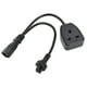 thumbnail image 2 of Cable de Alimentación IEC320 C14 A C5, IEC320 C14 Masculino A C5 Y UK Cabuelo Cabuelo Femenino Cable Pvc de 12,6 Pulgadas para Altavoces, 2 of 7