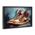 thumbnail image 2 of Stupell Industries Contemporary Red & White Sneakers Splash Black Floating Frame Canvas Art, 25 x 17, by Creative Studio, 2 of 8