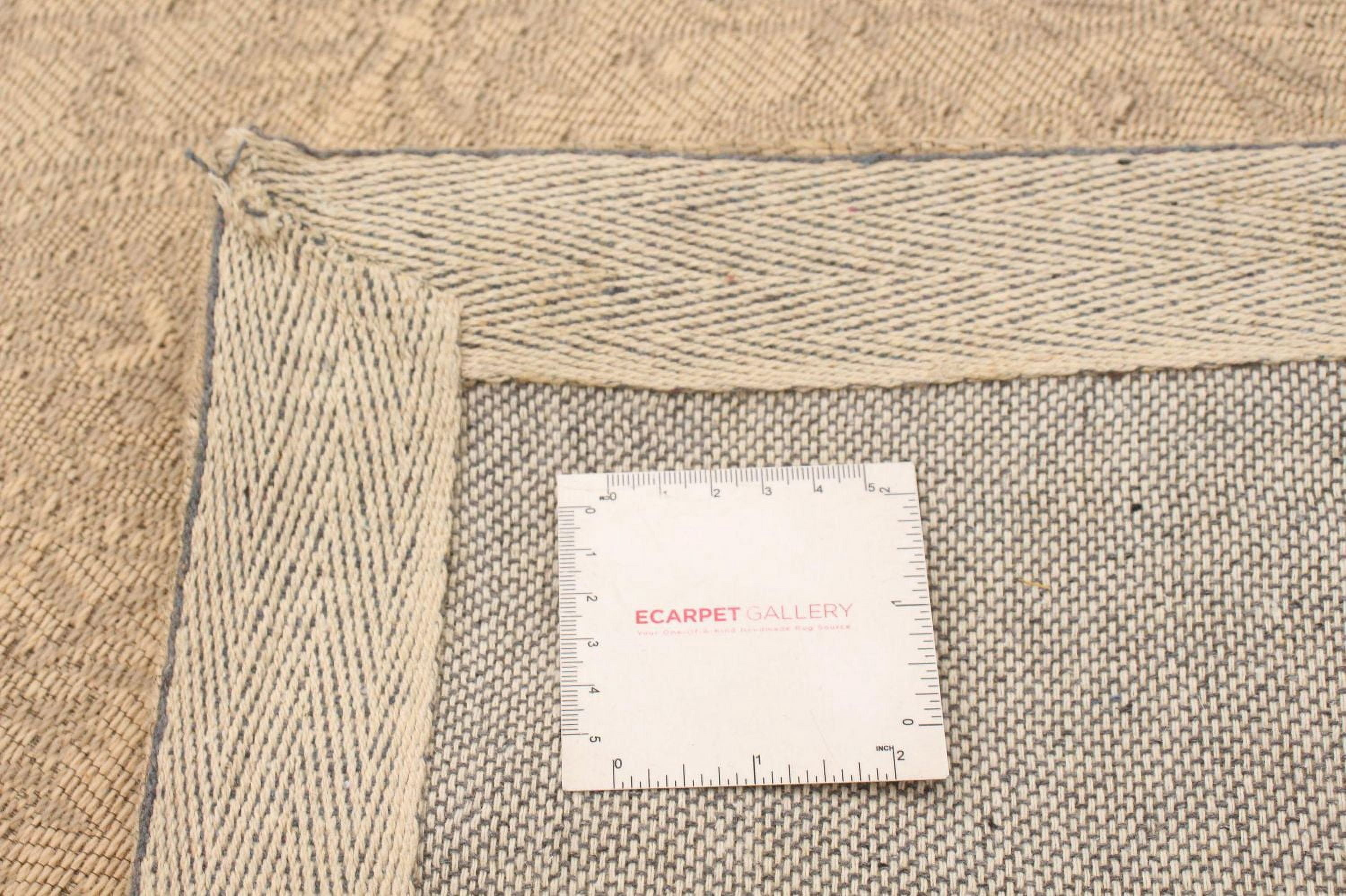 ECARPETGALLERY 5'1" x 7'5" Transitional Collage Handmade Area Rug for Living Room, Dining Room and Bedroom in Ivory