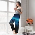 thumbnail image 5 of Salouo Planet Earth Print Women's Pajama Pants Casual Loose Sweatpants PJs Flowy Pants Drawstring Palazzo for Women Wide Leg Pants Lounge Pajama -, 5 of 8