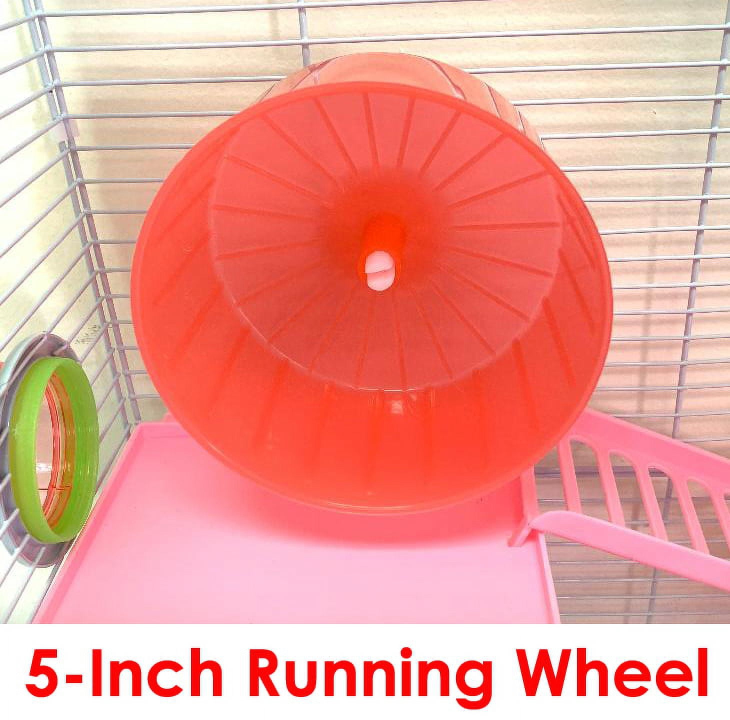 Pink 2-Levels Hamster Home Habitat Rodent Gerbil Mouse Mice Rat Wire Cage