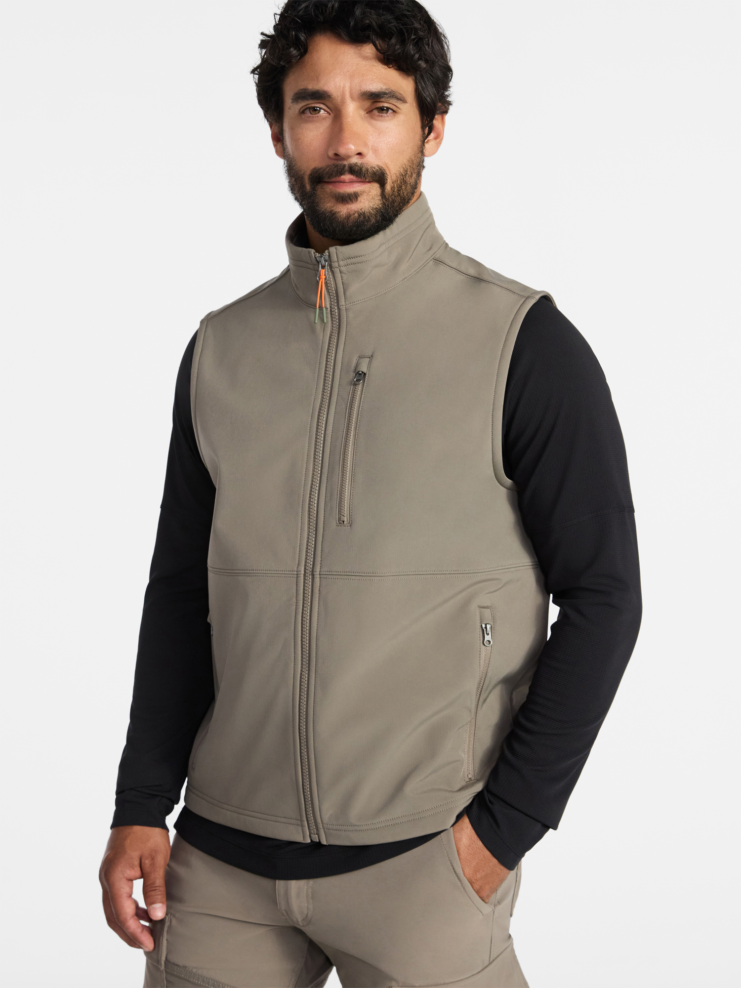 Ozark Trail Men's & Big Men's Softshell Vest, Sizes S-3XL