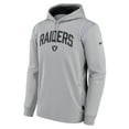 thumbnail image 2 of Men's Nike Silver Las Vegas Raiders Sideline Athletic Stack Performance Pullover Hoodie, 2 of 3