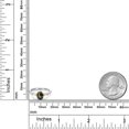 thumbnail image 6 of Gem Stone King 925 Silver and 10K Yellow Gold Blue Mystic Topaz and Lab Grown Diamond Engagement Ring for Women | 1.15 Cttw | Oval 7X5MM | Gemstone November Birthstone | Size 5, 6 of 6