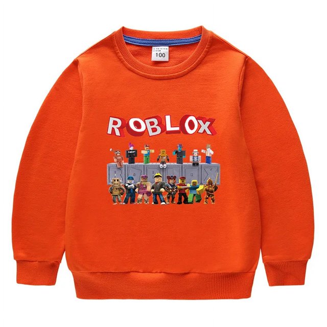 Roblox-suéter de dibujos animados para niños y niñas, Sudadera con capucha de manga larga con estampado de juego de Anime, regalos de cumpleaños y Navidad, novedad de 2023
