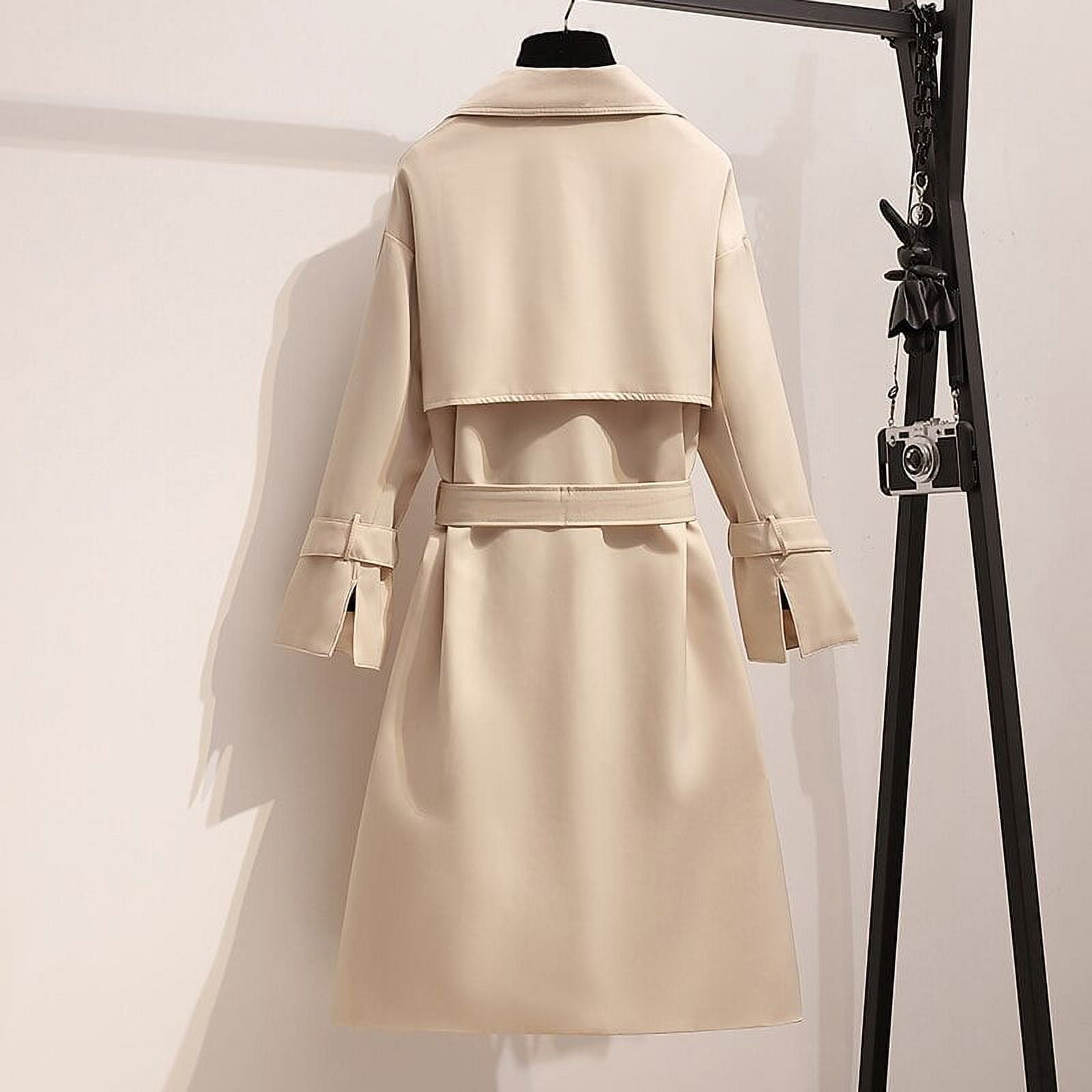 Stylish Double Breasted Long Trench Coat Buttons For Women Khaki Slim Belt  Cloak Windbreaker In Plus Size Perfect For Spring And Autumn P194 T200828  From Xue04, $42.3