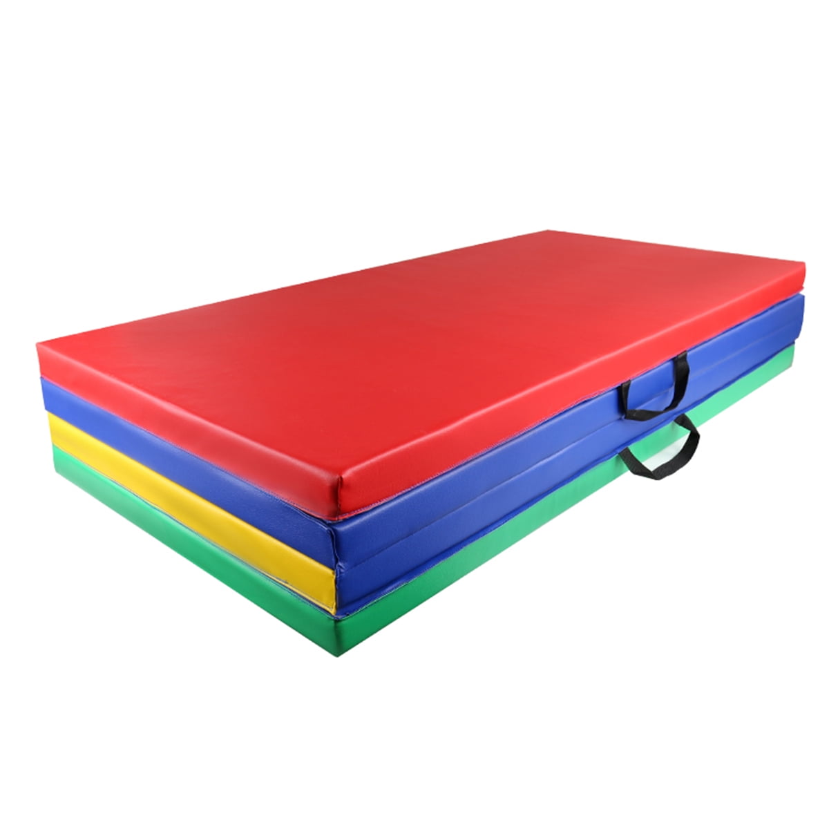 Gymnastics Mat 4'X8'X2 Folding Fitness Yoga Stretching Workout Tumble Mat
