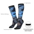 thumbnail image 6 of Cauagu Black And Blue Lightning Dragon Print Women's Men's Ankle Socks 1-pack Casual Athletic Socks for Unisex Adult Moisture-Wicking Socks for Daily Wear/Running/Sport, 6 of 8