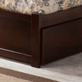 thumbnail image 4 of Portland Full Wood Platform Bed with Footboard and Full Trundle in Walnut, 4 of 22