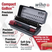 Wiha Tools GoBox Mico Bit Set 36 Piece, 1.1, 28mm, 4mm hex drive.