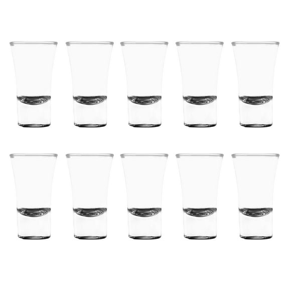 2 oz. Lord Shooter Etched Shot Glasses, 10 pack, 21st Birthday Party, Lounge Glassware, Black