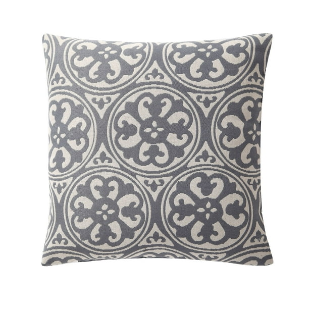 Mainstays Jacquard Fabric Decorative Throw Pillow Set, 18" x 18", 2