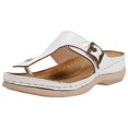thumbnail image 2 of AKAFMK Women's Sandals and Flip Flops,Large Size Thick Sole Slippers Herringbone Belt Buckle Decoration Bow Shaped Casual Slippers, 2 of 3