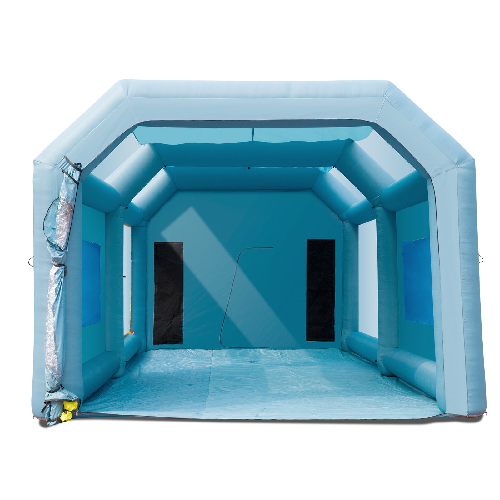 KFFKFF Aerated Spray booth Car Paint Tent 28x16x11ft Filter System 2 hair dryers
