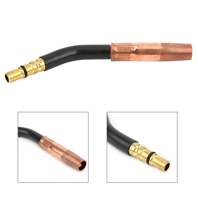 Swan 200A Antorcha De Soldadura Con Cuello De Ganso De Cisne Que Conecta El Tubo De Pistola MIG/MAG Con Boquilla De Latón De 9 Mm