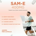 thumbnail image 3 of Clear Formulas Bioactive SAM-e Supplement Capsules 400 mg, Liver, Joint & Mood Support, 60 Count, 3 of 10