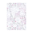 thumbnail image 3 of Hudson Baby Infant Girl Cotton Flannel Burp Cloths, Dreamy Unicorn, One Size, 3 of 3