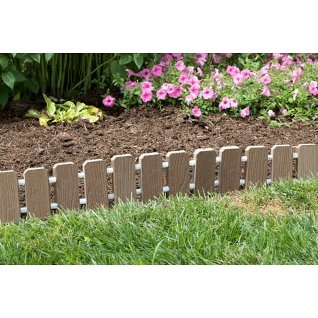 Furniture Barn USA™ Garden Edging - Evergrain® Composite No Dig Roll Up Flower Bed (Best Way To Dig Up Lawn)