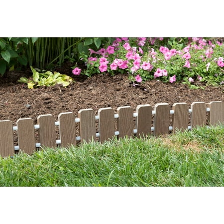 Flowerbed Edging Furniture Barn USA™ Garden Edging - Evergrain® Composite No Dig Roll Up Flower Bed Edges ()
