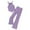 Purple, variant on Kovlvoll Teen Girls Fashion 2 Piece Sets Ribbed Knit Sleeveless Suspenders Tops with Bell Bottom Pants Outfits