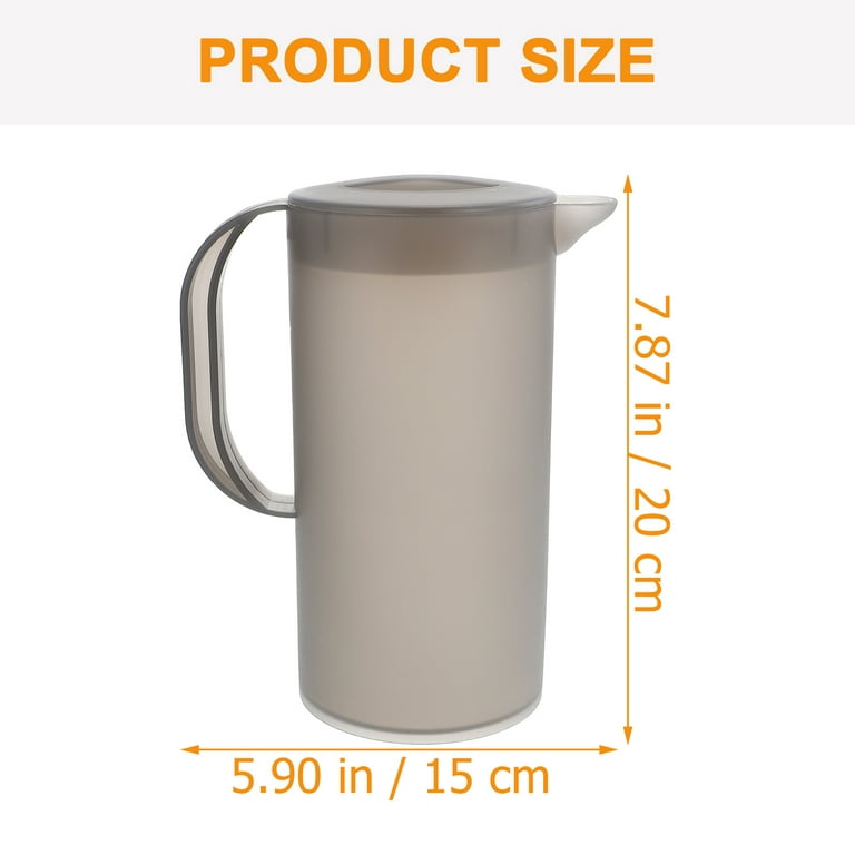 APS juice pitcher, water jug plastic MS with lid coolable transparent 2800  ml H 270 mm