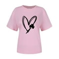 thumbnail image 4 of Pxiakgy Vente Chaude! T-Shirt Trèfle de la Saint-Patrick pour Femmes Chanceux Irlandais Manches Courtes T-Shirt Graphique Trèfle Mode Décontractée Imprimé Amour Col Rond Manches Courtes T-Shirt, 4 of 4