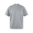 thumbnail image 2 of Qwertyu Mens T-Shirts Cotton Crewneck Short Sleeve Shirts Summer Casual Loose Fit Plain Shirts Tee Tops Light Gray XL, 2 of 4