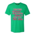 thumbnail image 2 of Wild Bobby, Fighting Cancer And Still Sexy, Breast Cancer Awareness, Men Premium Tri Blend Tee, Envy, XX-Large, 2 of 5