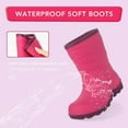 thumbnail image 3 of FUNCOO PLUS Kids Winter Rain Boots Insulated Warm Snow Boots for Girls Big Kid Size 6, 3 of 5